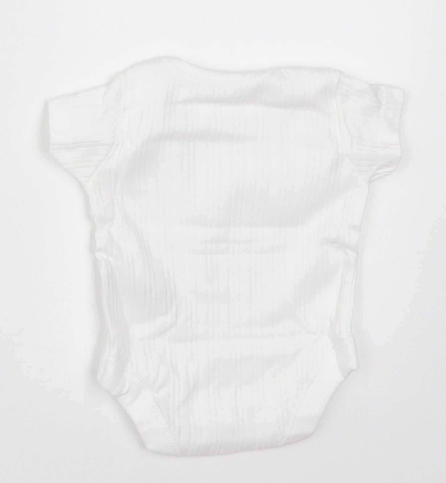 Nutmeg Baby White Striped  Babygrow One-Piece Size Newborn