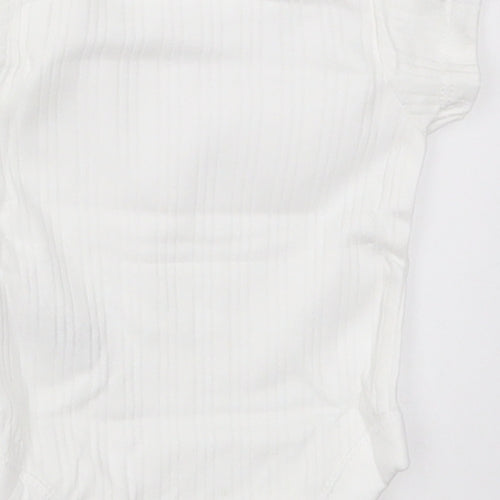 Nutmeg Baby White Striped  Babygrow One-Piece Size Newborn