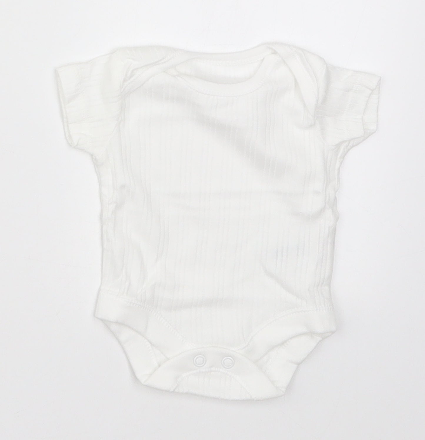 Nutmeg Baby White Striped  Babygrow One-Piece Size Newborn