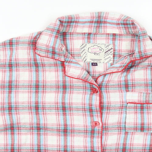 Love To Dream Womens Multicoloured Check  Top Pyjama Top Size 16