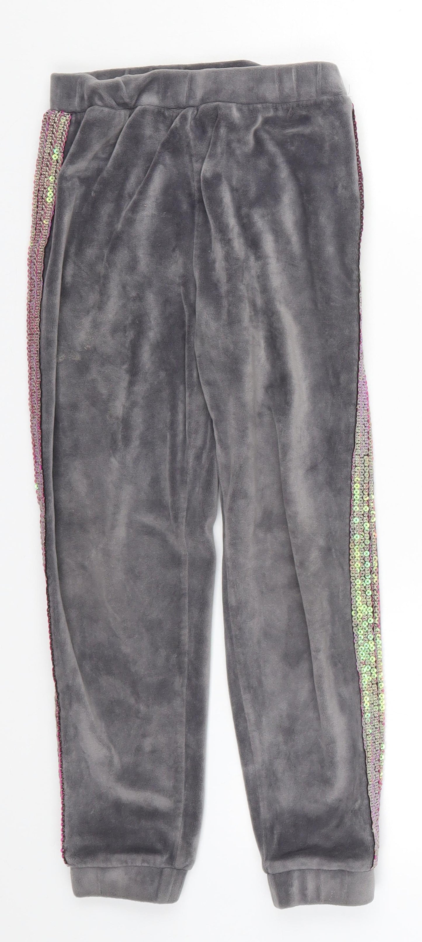 George Girls Grey   Sweatpants Trousers Size 7-8 Years