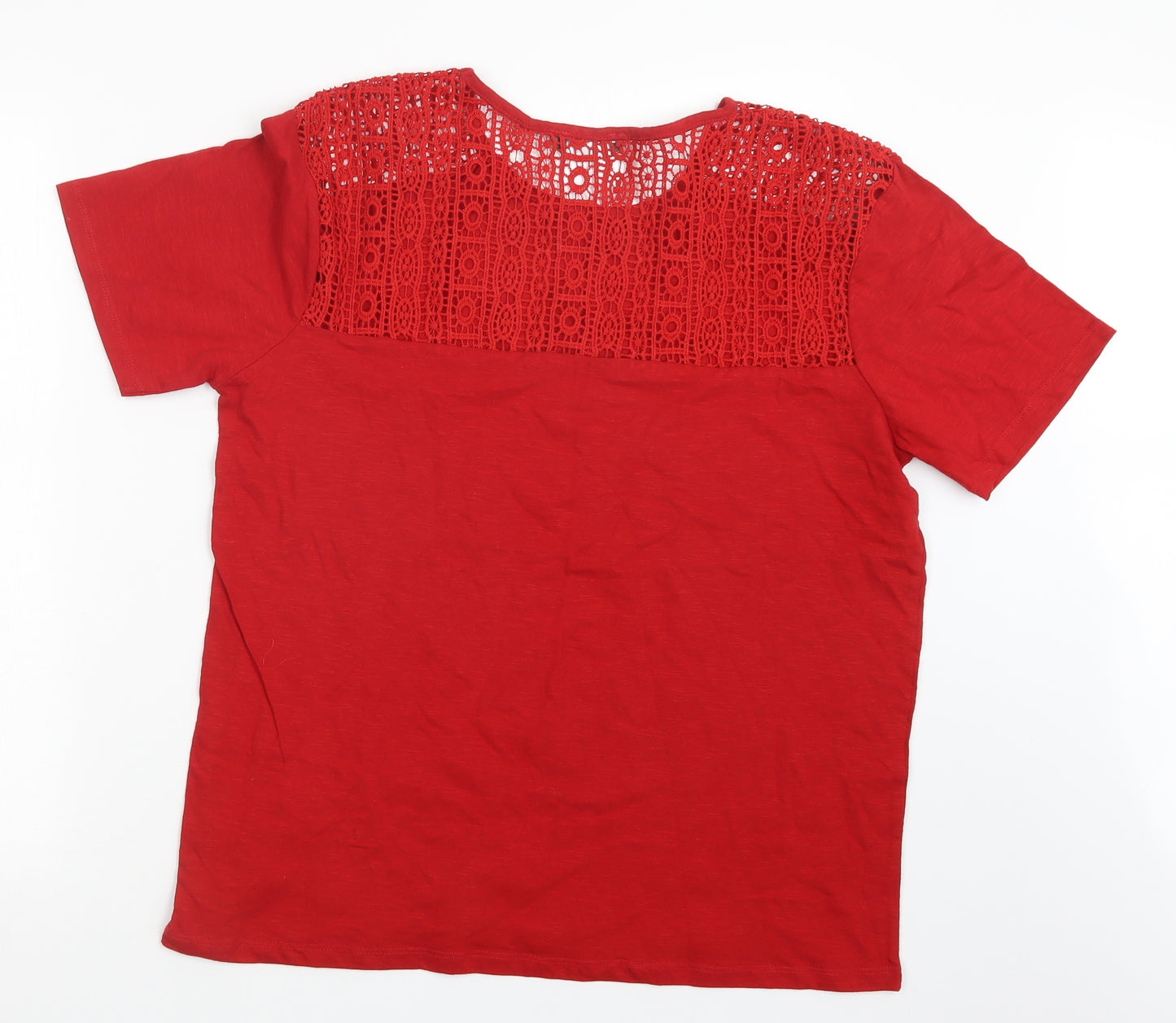Pep&Co Womens Red   Basic T-Shirt Size 16