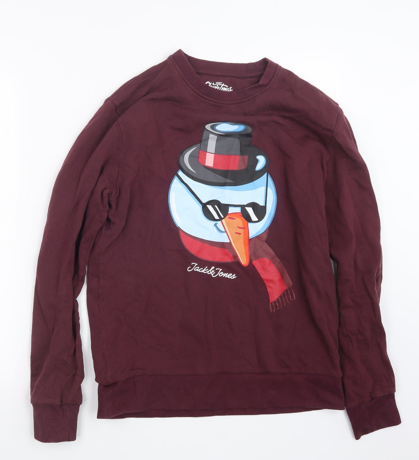 JACK & JONES Mens Purple   Pullover Jumper Size M  - Christmas
