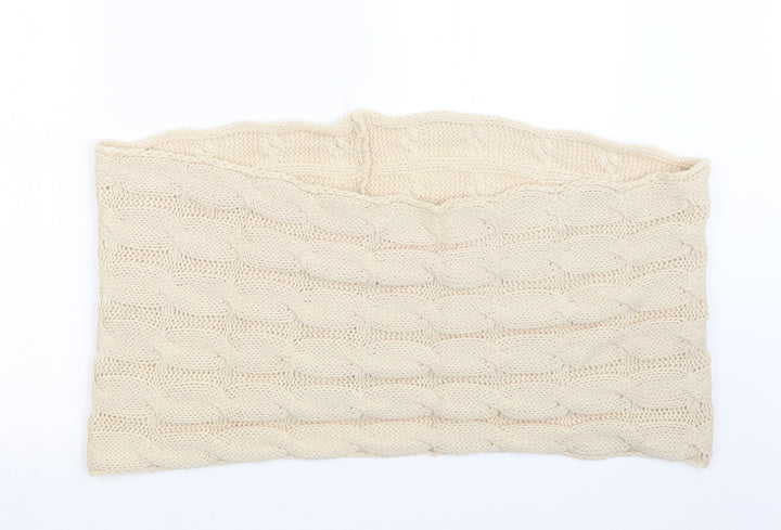 Preworn Womens Ivory  Knit  Scarf   - Snood