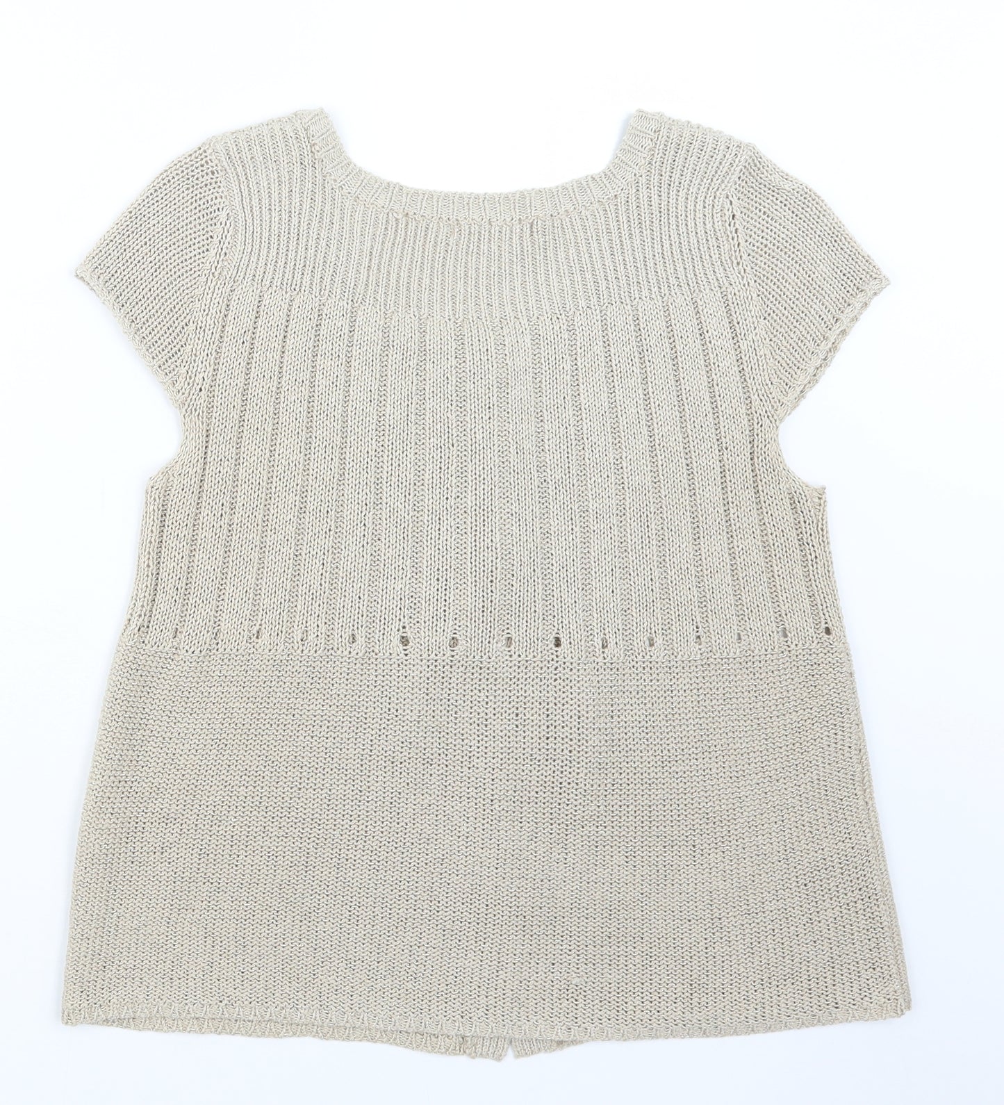 Atmosphere Womens Beige  Knit Cardigan Jumper Size 16