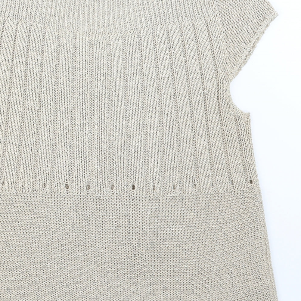 Atmosphere Womens Beige  Knit Cardigan Jumper Size 16