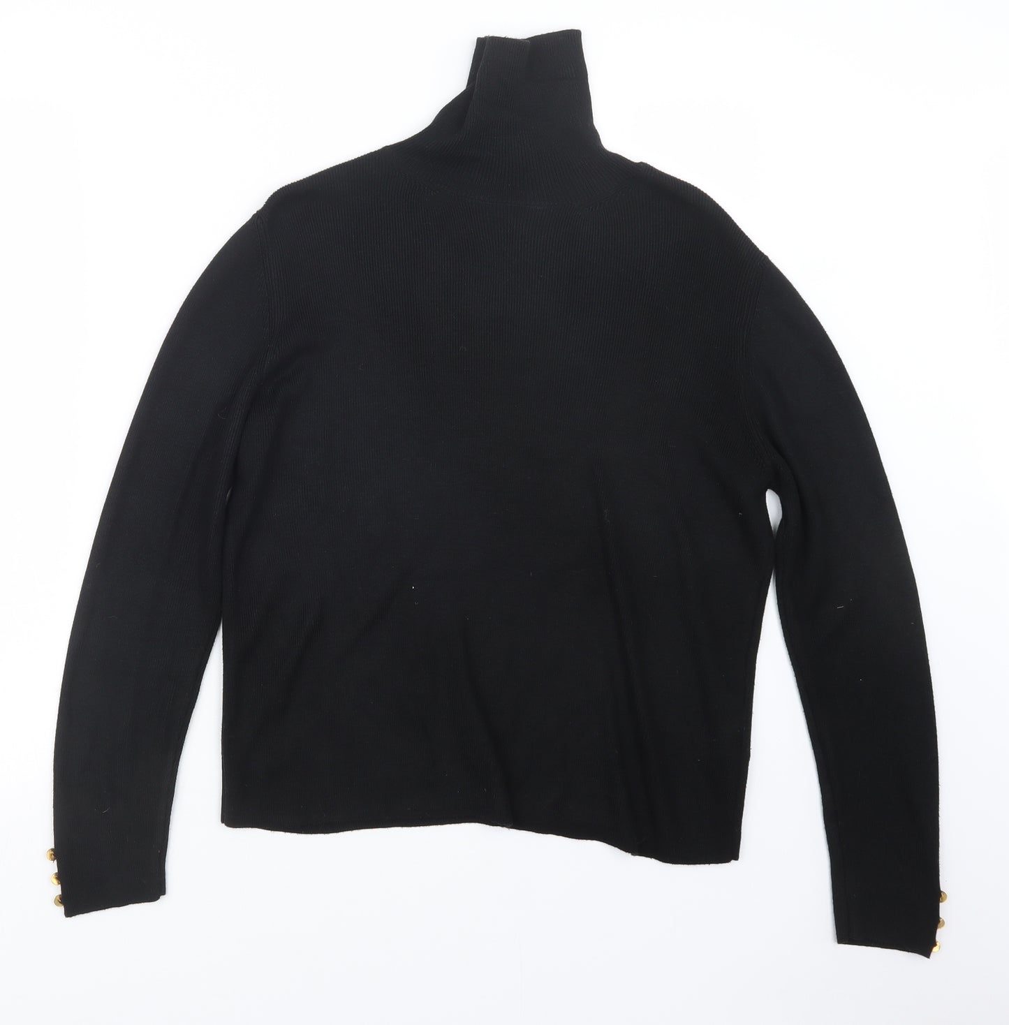 Dorothy Perkins Womens Black  Knit Pullover Jumper Size 14