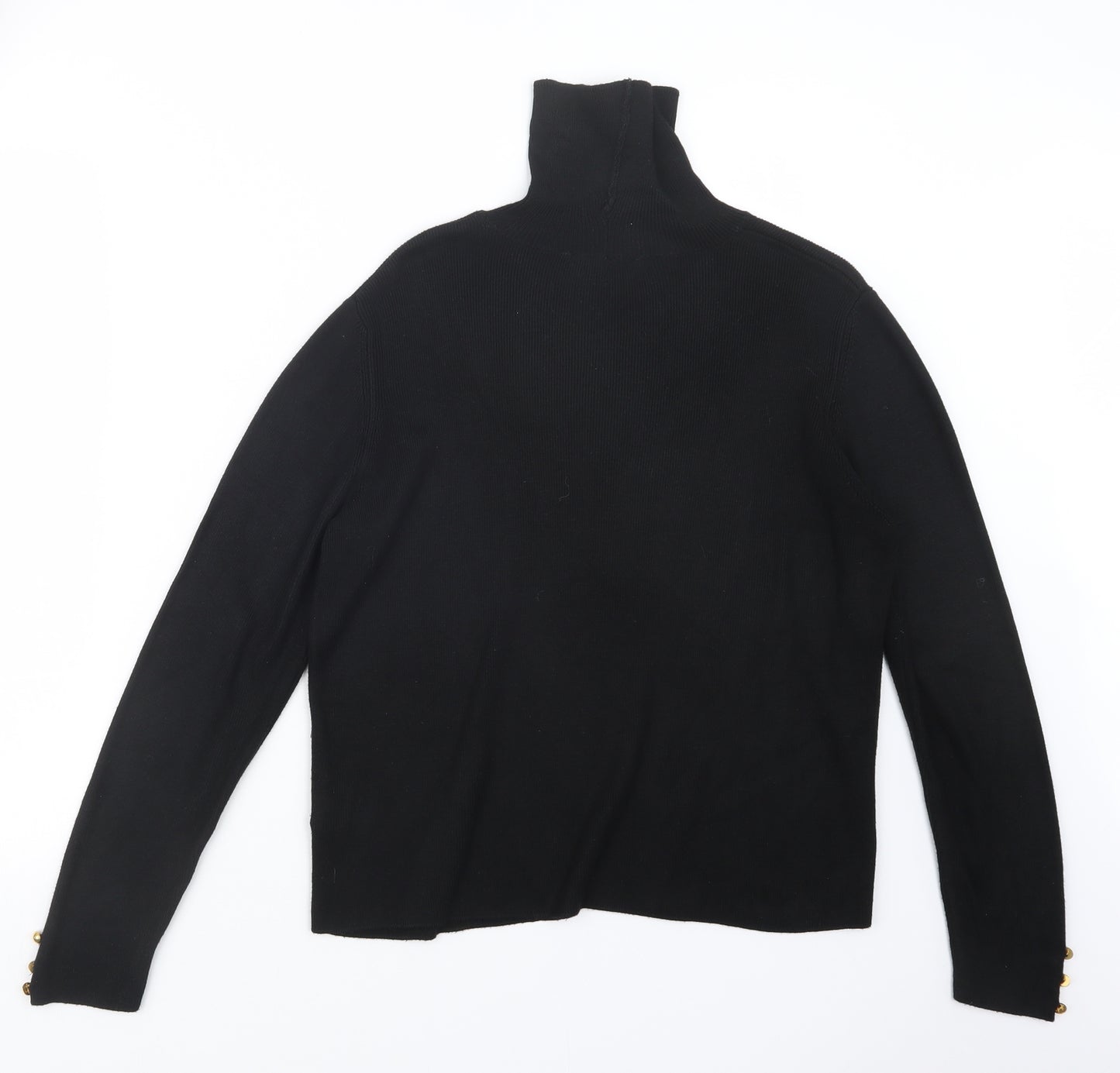 Dorothy Perkins Womens Black  Knit Pullover Jumper Size 14