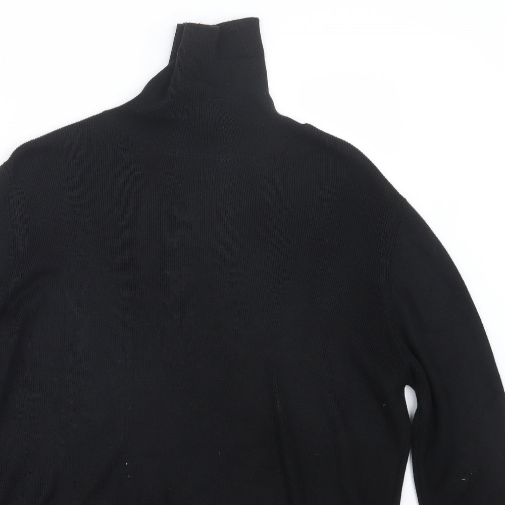 Dorothy Perkins Womens Black  Knit Pullover Jumper Size 14