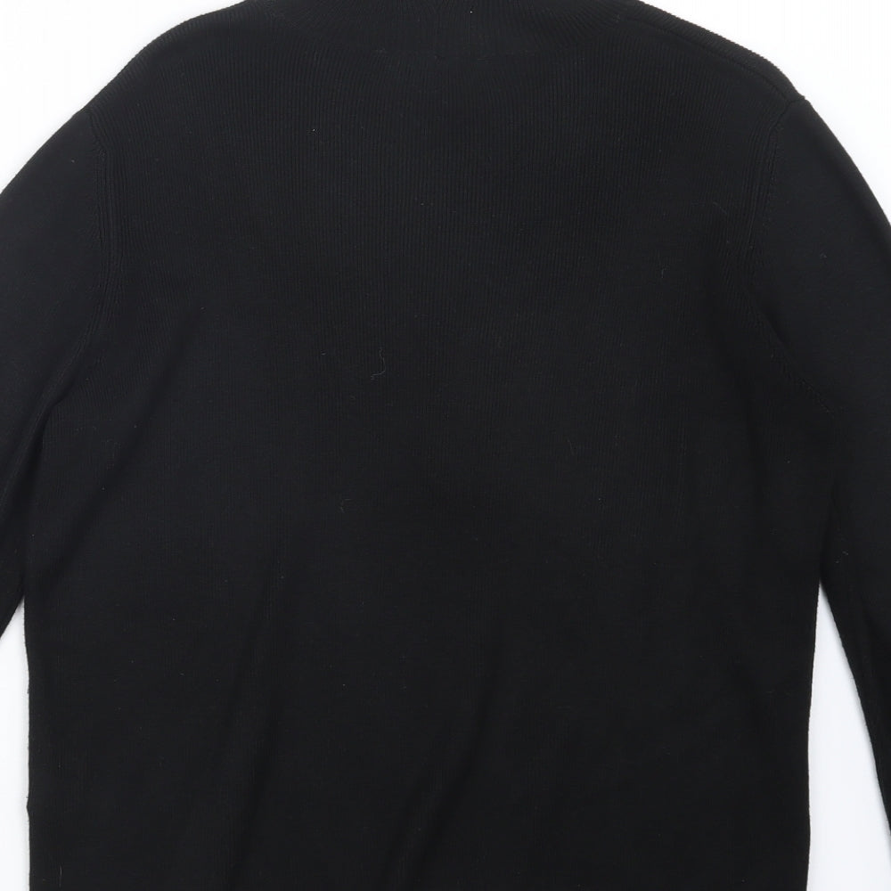 Dorothy Perkins Womens Black  Knit Pullover Jumper Size 14