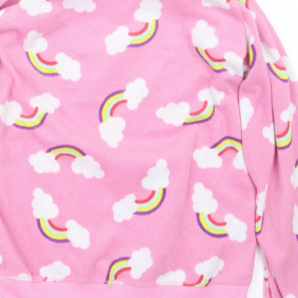 Preworn Womens Pink Geometric  Top Pyjama Top Size 12