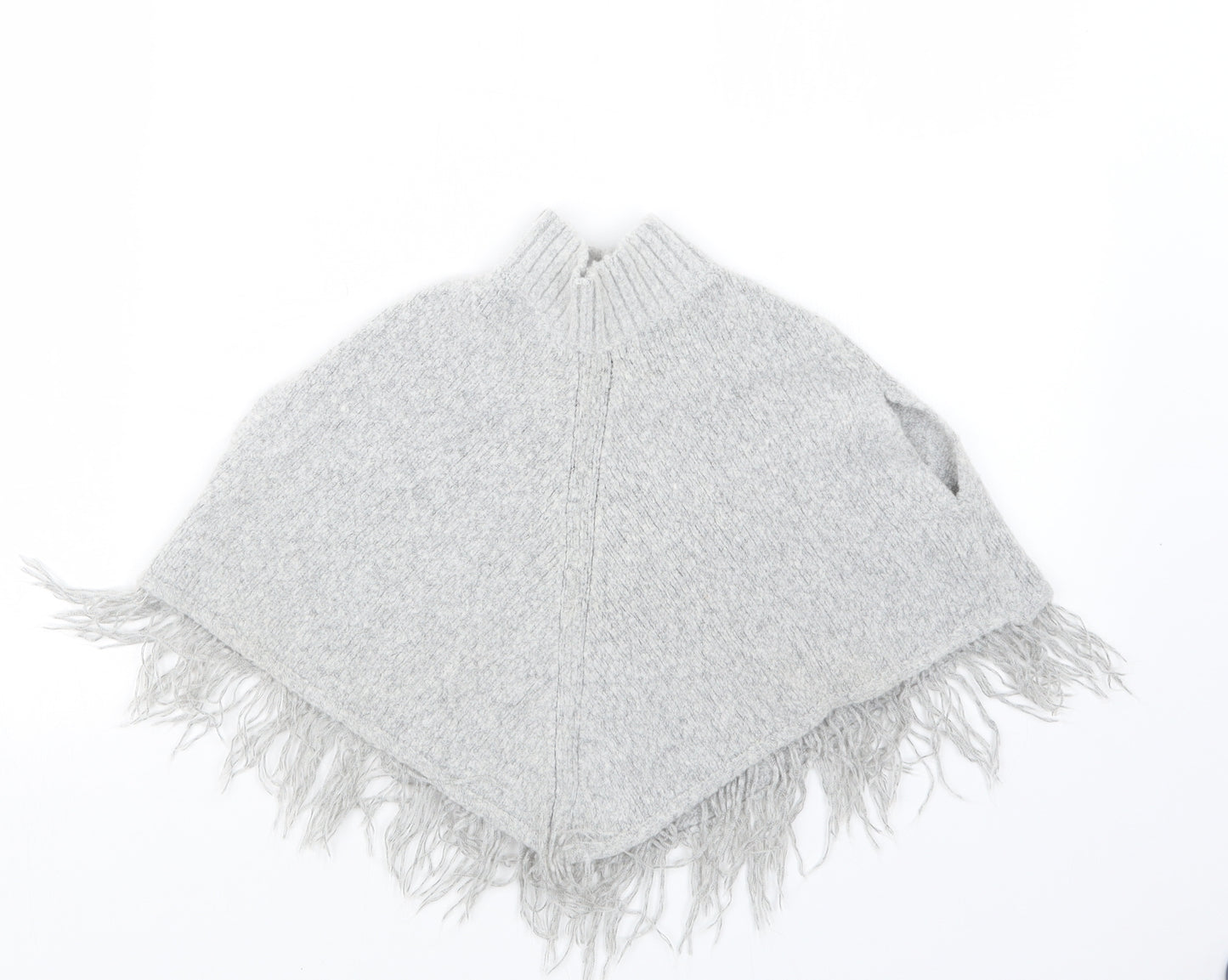 Young Dimension Girls Grey  Knit Cape Jumper Size 18-24 Months