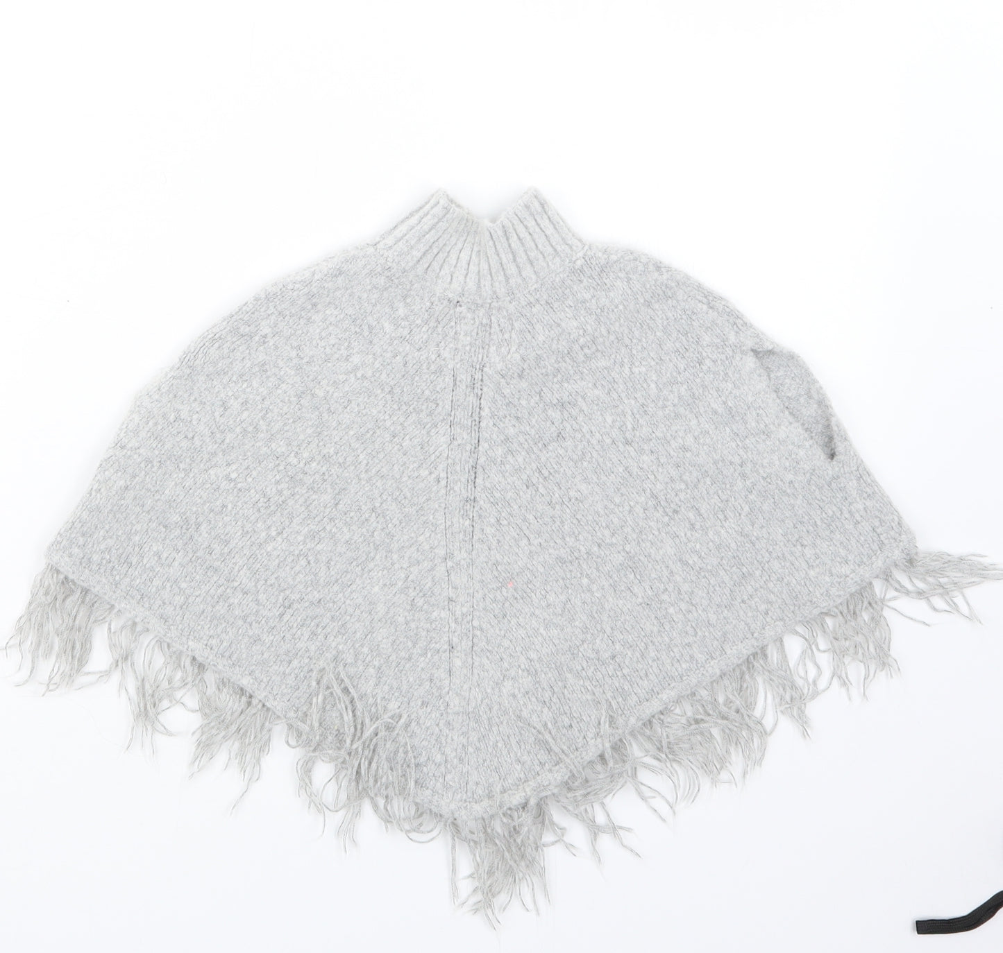 Young Dimension Girls Grey  Knit Cape Jumper Size 18-24 Months