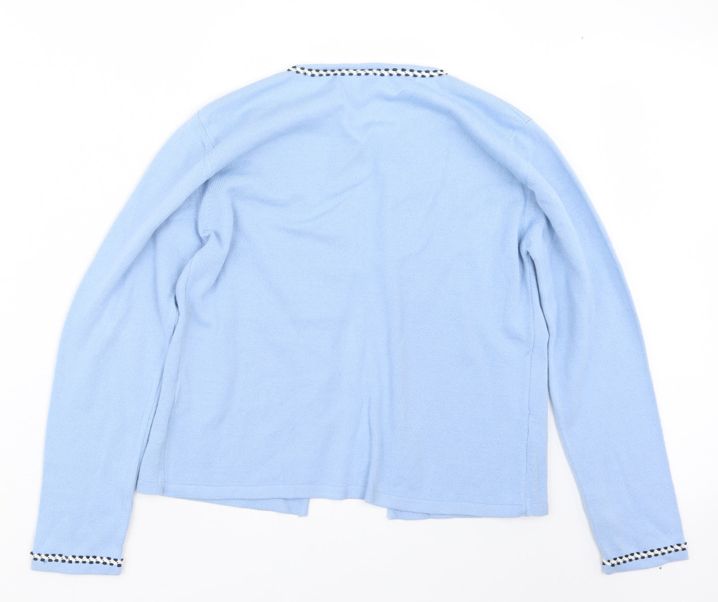 Classic Essentials Womens Blue  Knit Cardigan Jumper Size 14