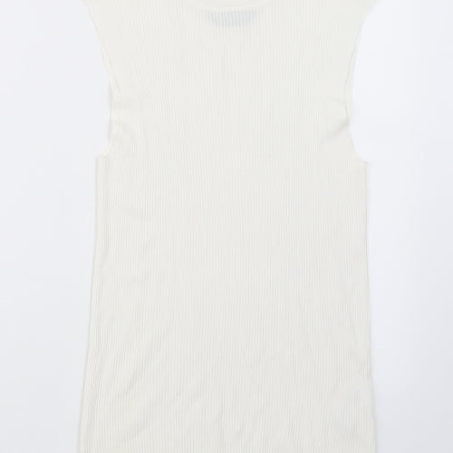 Dorothy Perkins Womens Ivory   Basic T-Shirt Size 14