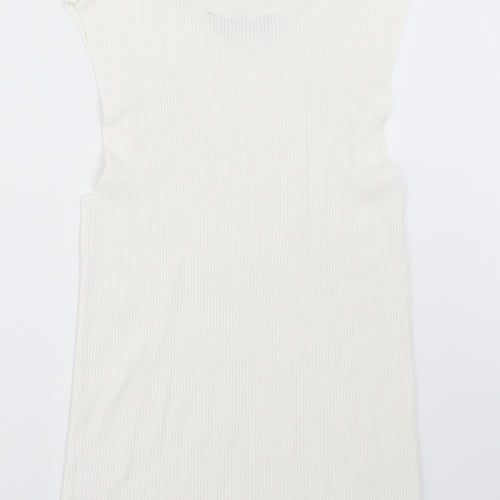 Dorothy Perkins Womens Ivory   Basic T-Shirt Size 14
