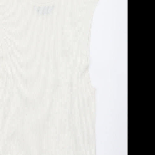 Dorothy Perkins Womens Ivory   Basic T-Shirt Size 14