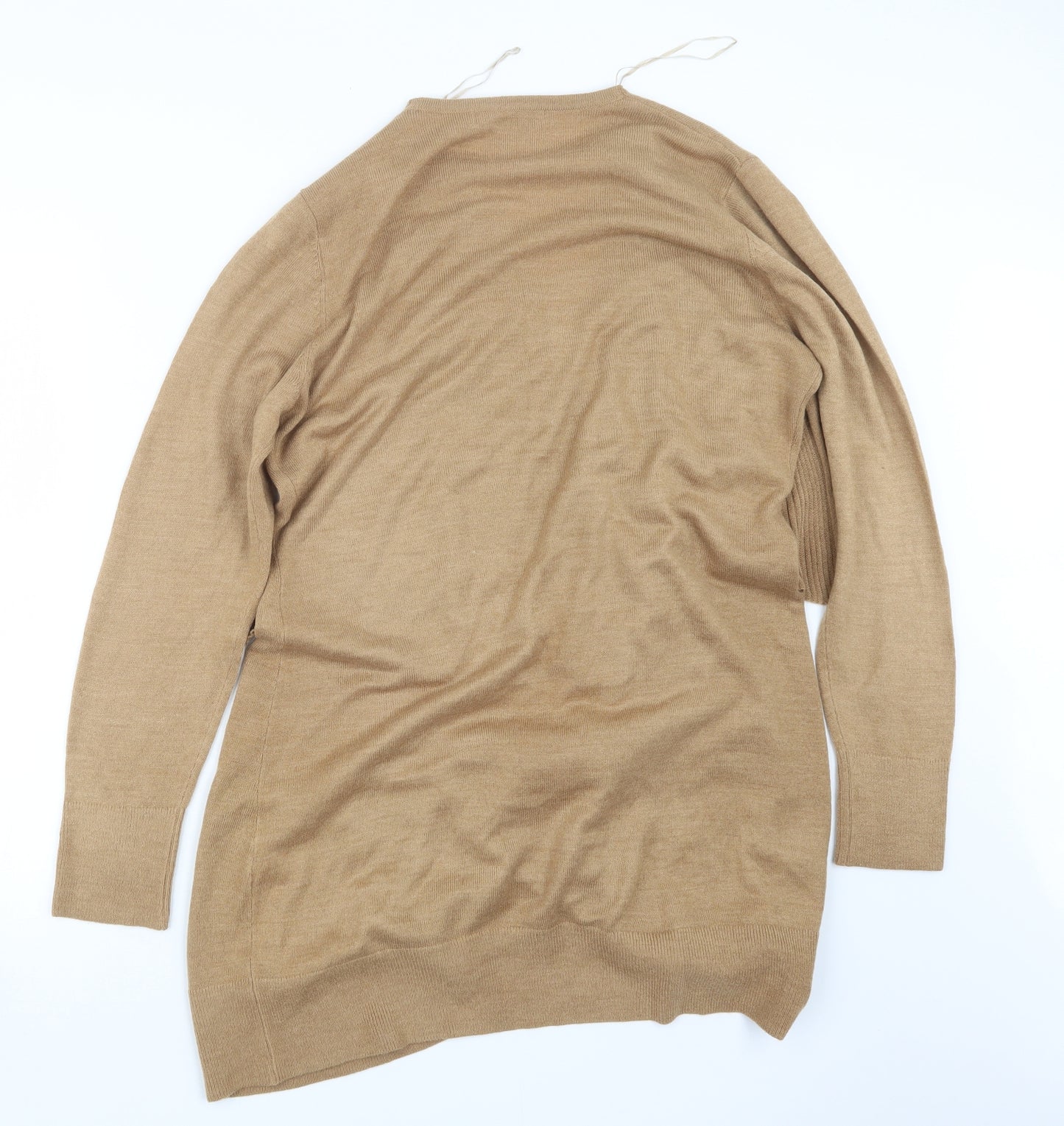 Very Womens Beige  Knit Cardigan Jumper Size 14