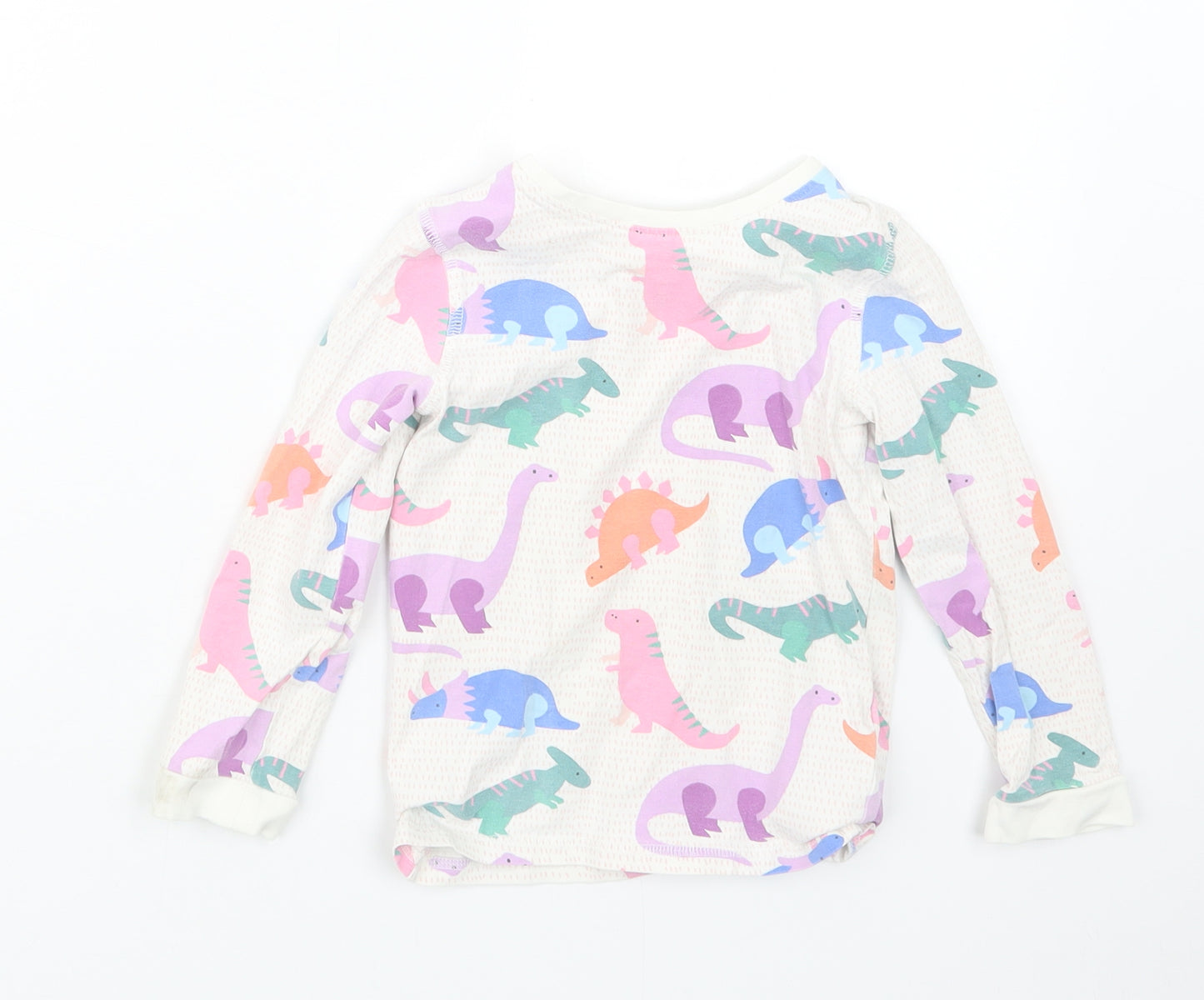 Marks and Spencer Girls Pink Geometric  Basic T-Shirt Size 3-4 Years