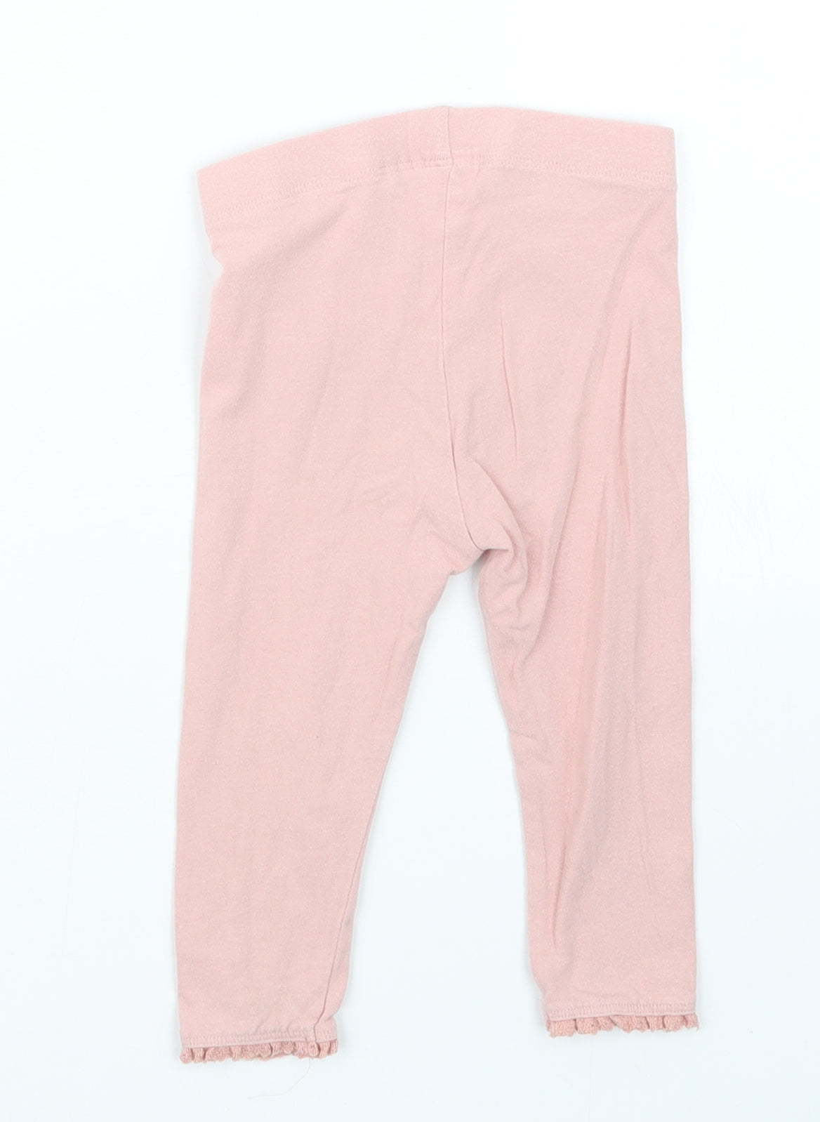NEXT Girls Pink   Capri Trousers Size 12-18 Months