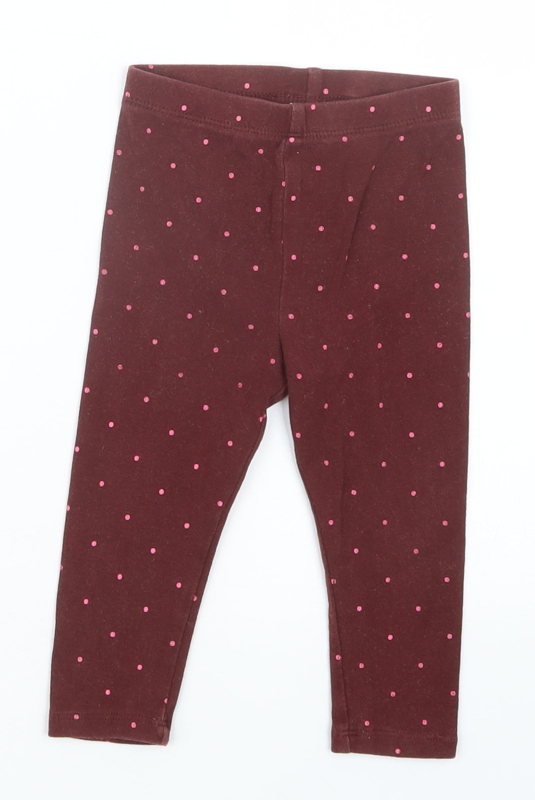 NEXT Girls Red Polka Dot  Capri Trousers Size 12-18 Months