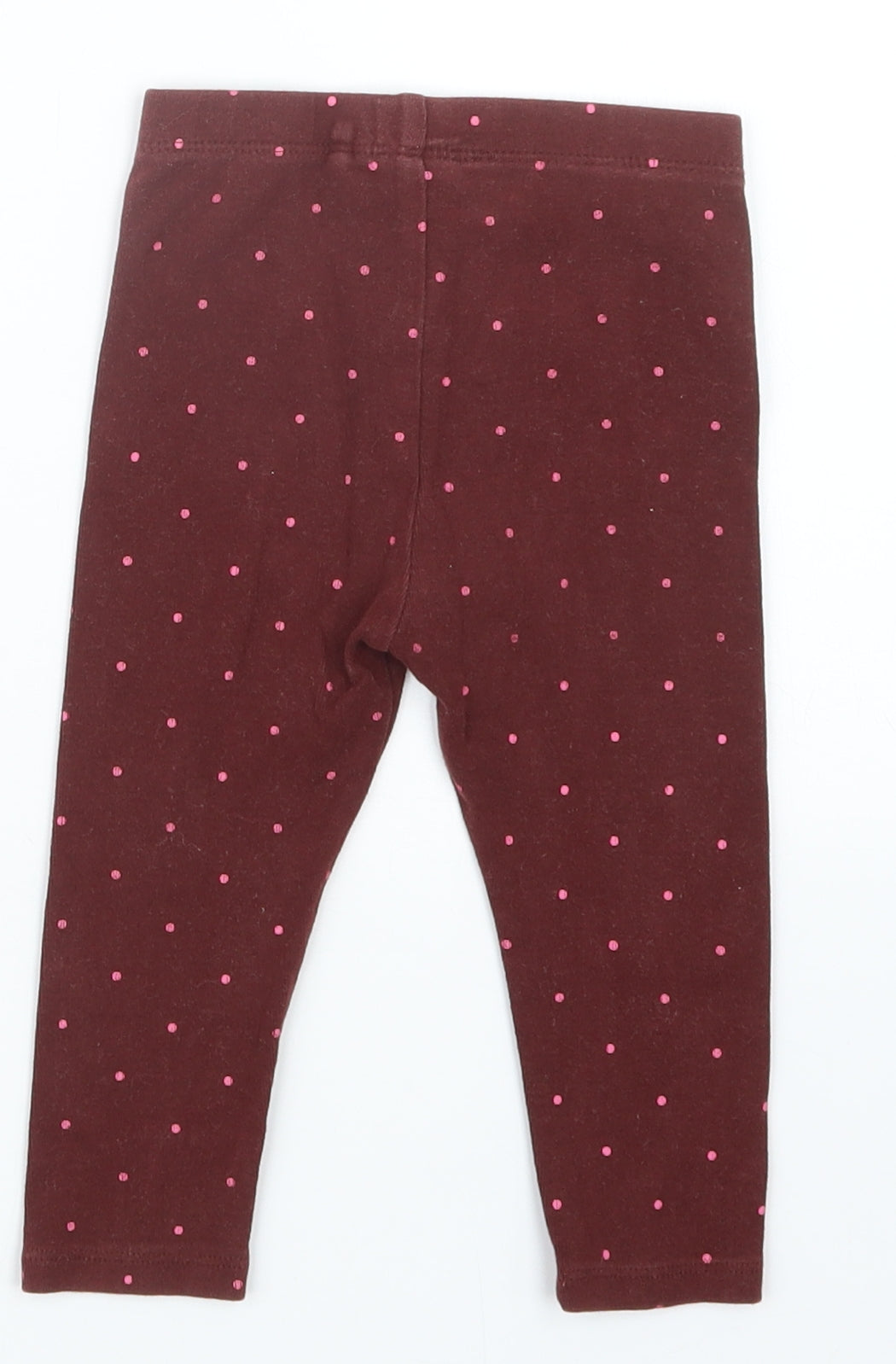 NEXT Girls Red Polka Dot  Capri Trousers Size 12-18 Months
