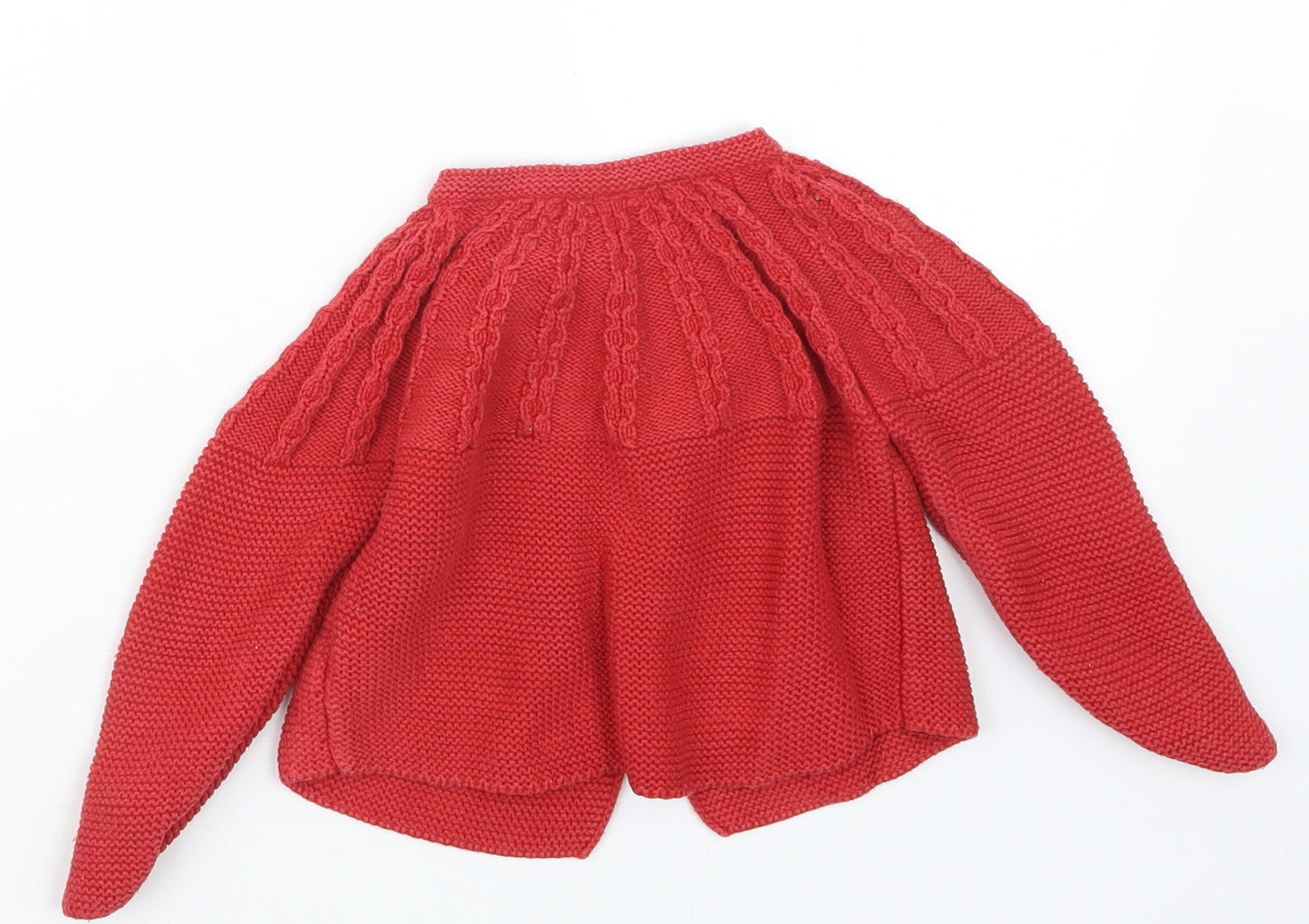 NEXT Girls Red  Knit Cardigan Jumper Size 18-24 Months