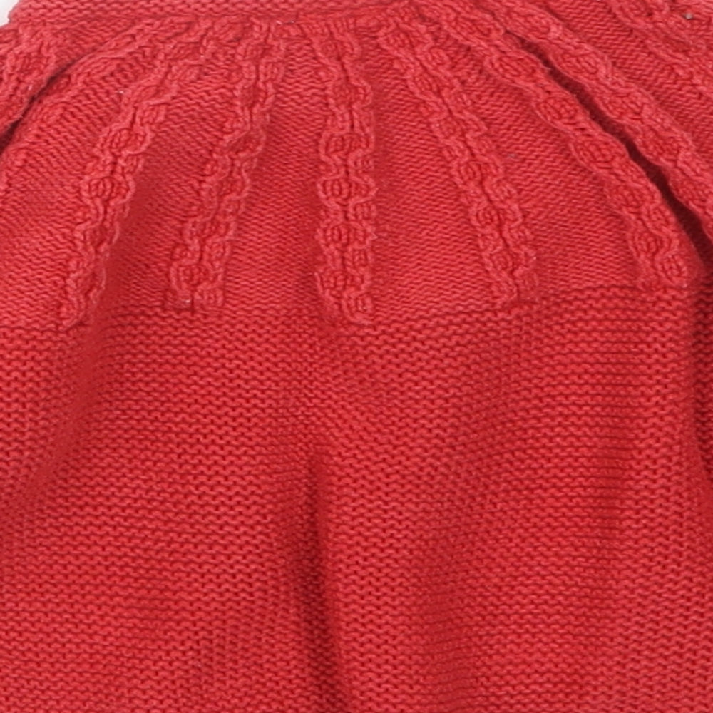 NEXT Girls Red  Knit Cardigan Jumper Size 18-24 Months