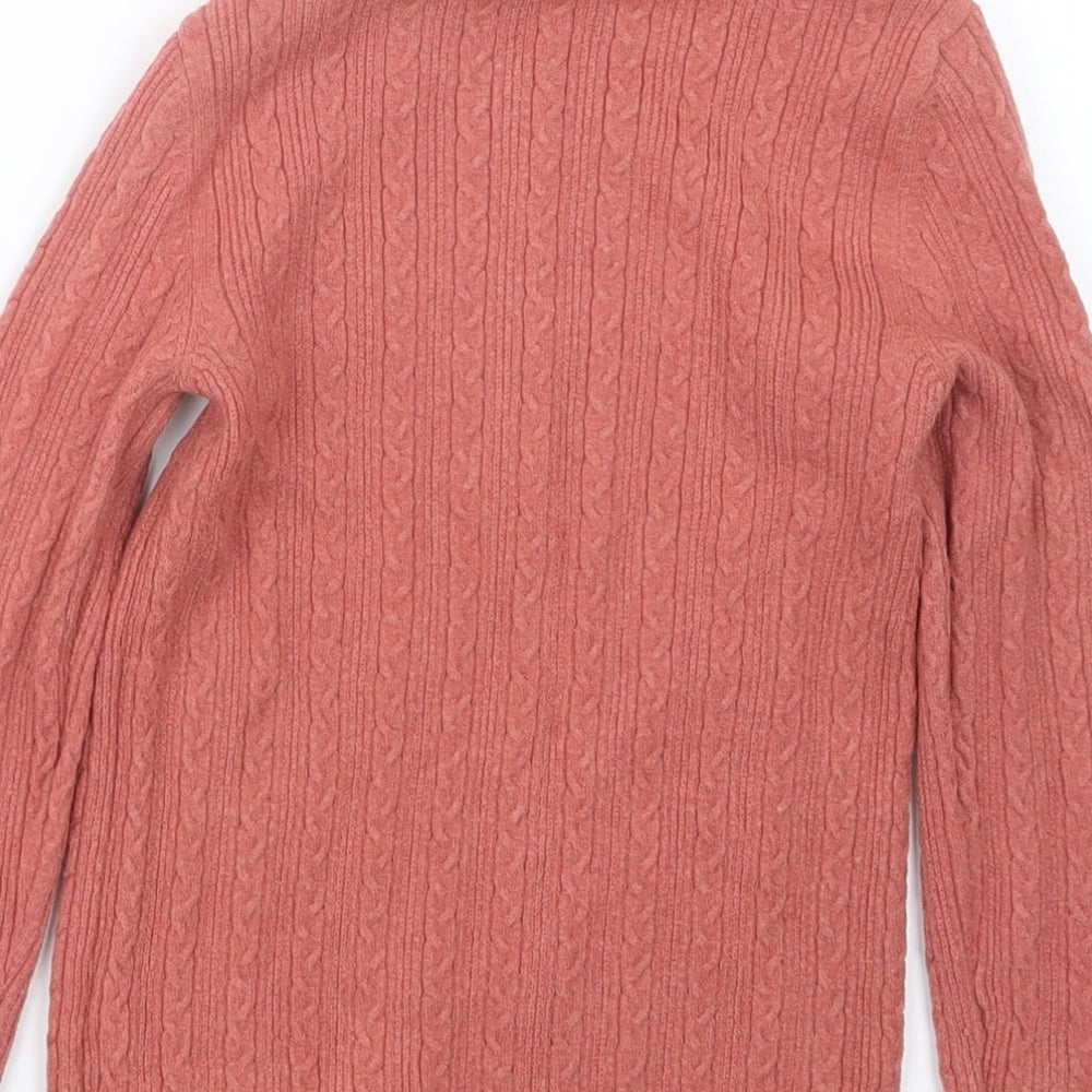 George Girls Pink  Knit Pullover Jumper Size 5-6 Years