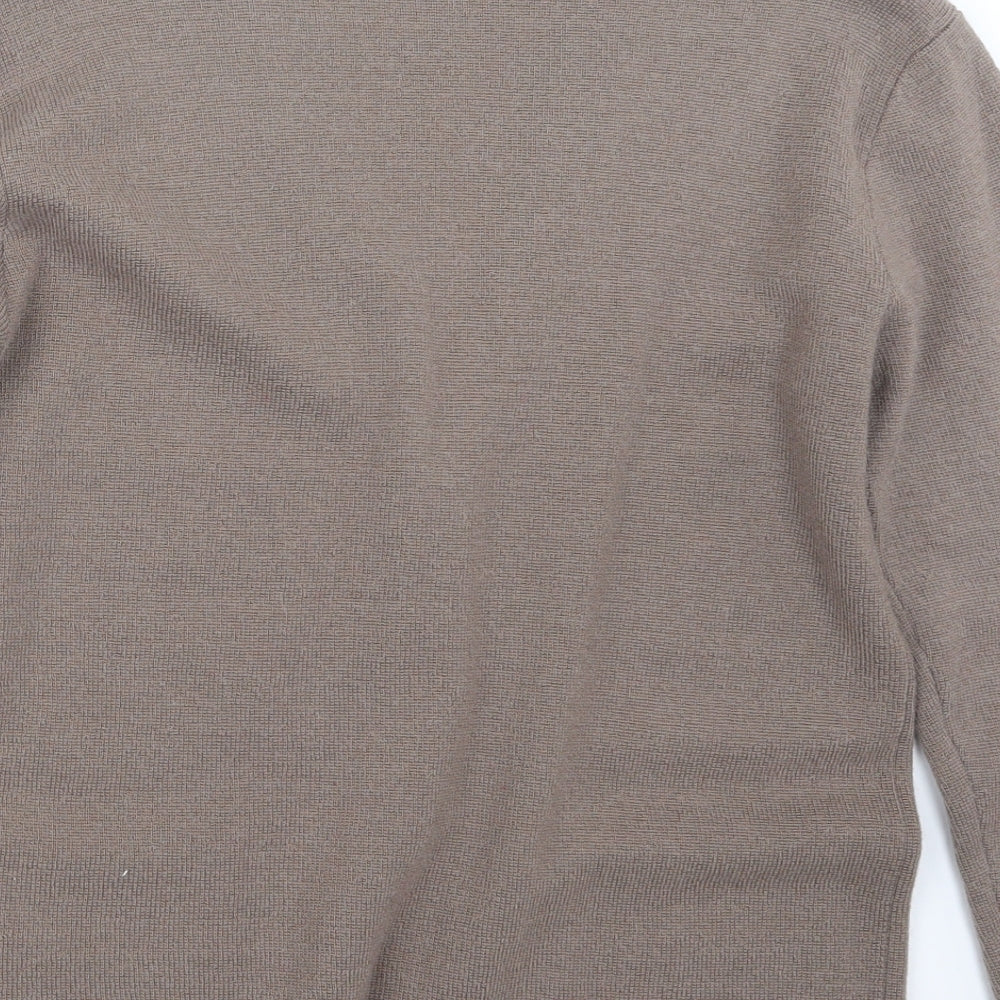 Damart Womens Beige  Knit Cardigan Jumper Size 10
