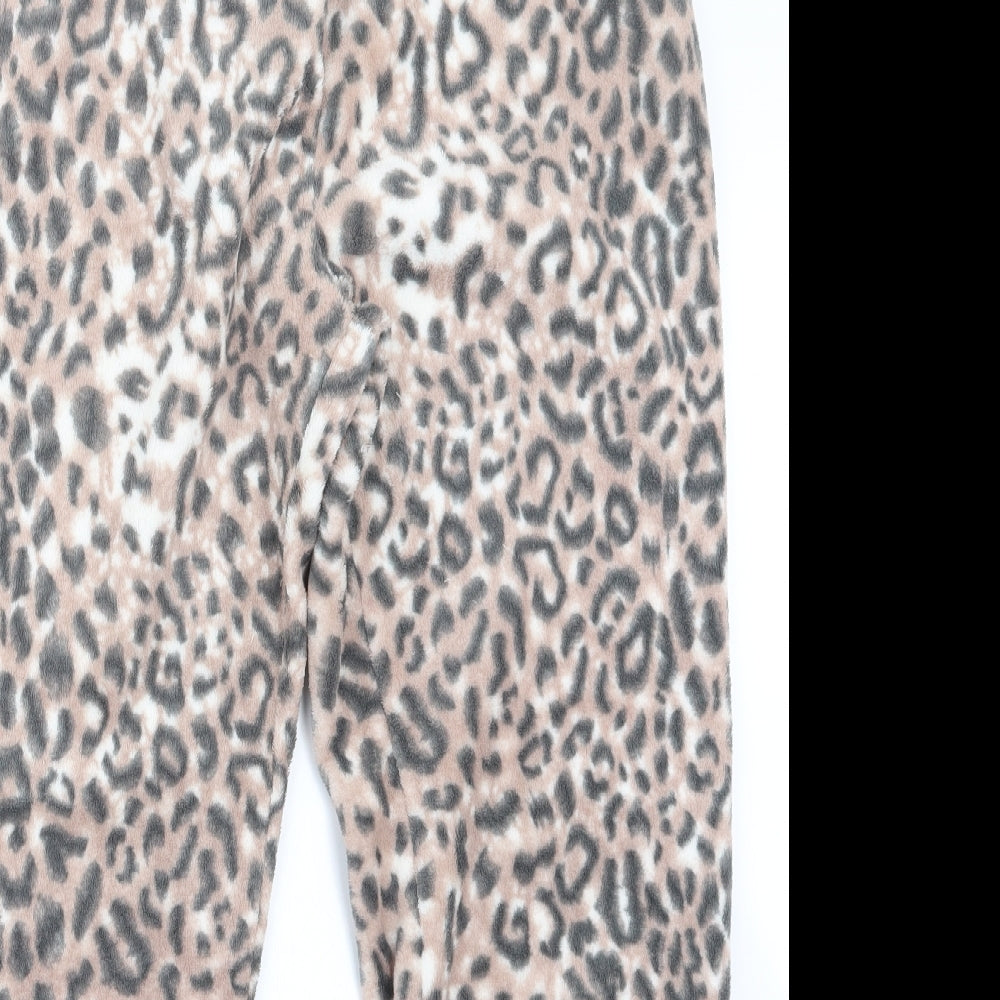 Love to Lounge Womens Black Animal Print  Capri Pyjama Pants Size 14