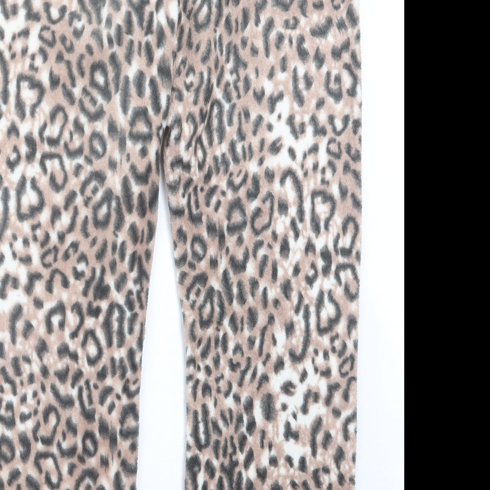 Love to Lounge Womens Black Animal Print  Capri Pyjama Pants Size 14