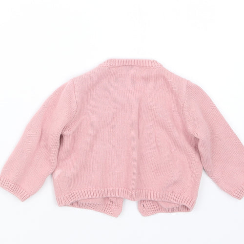 NEXT Girls Pink  Knit Cardigan Jumper Size 3-6 Months