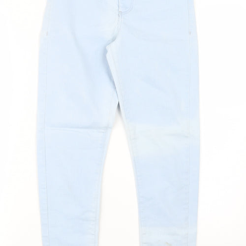 Topshop Womens Blue  Denim Straight Jeans Size 23 in L27 in