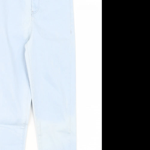 Topshop Womens Blue  Denim Straight Jeans Size 23 in L27 in