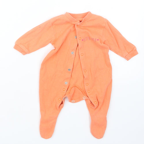 Earlydays Girls Orange   Babydoll One Piece Size 0-3 Months