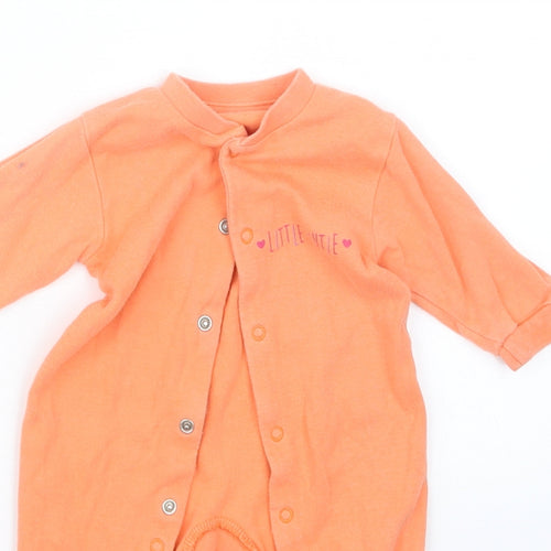 Earlydays Girls Orange   Babydoll One Piece Size 0-3 Months