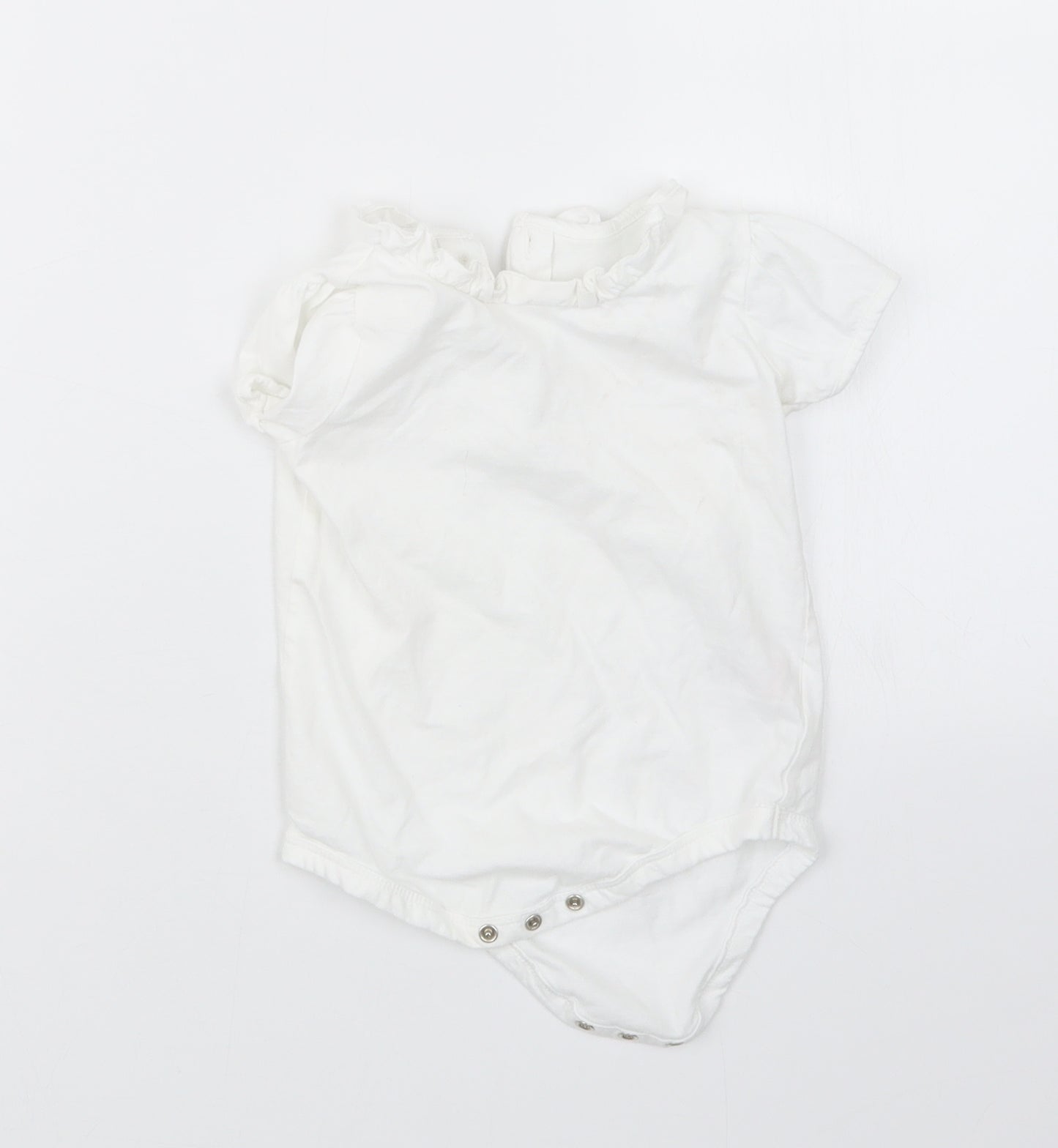 Matalan Girls White   Babygrow One-Piece Size 9-12 Months