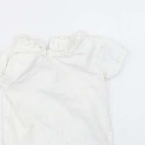 Matalan Girls White   Babygrow One-Piece Size 9-12 Months