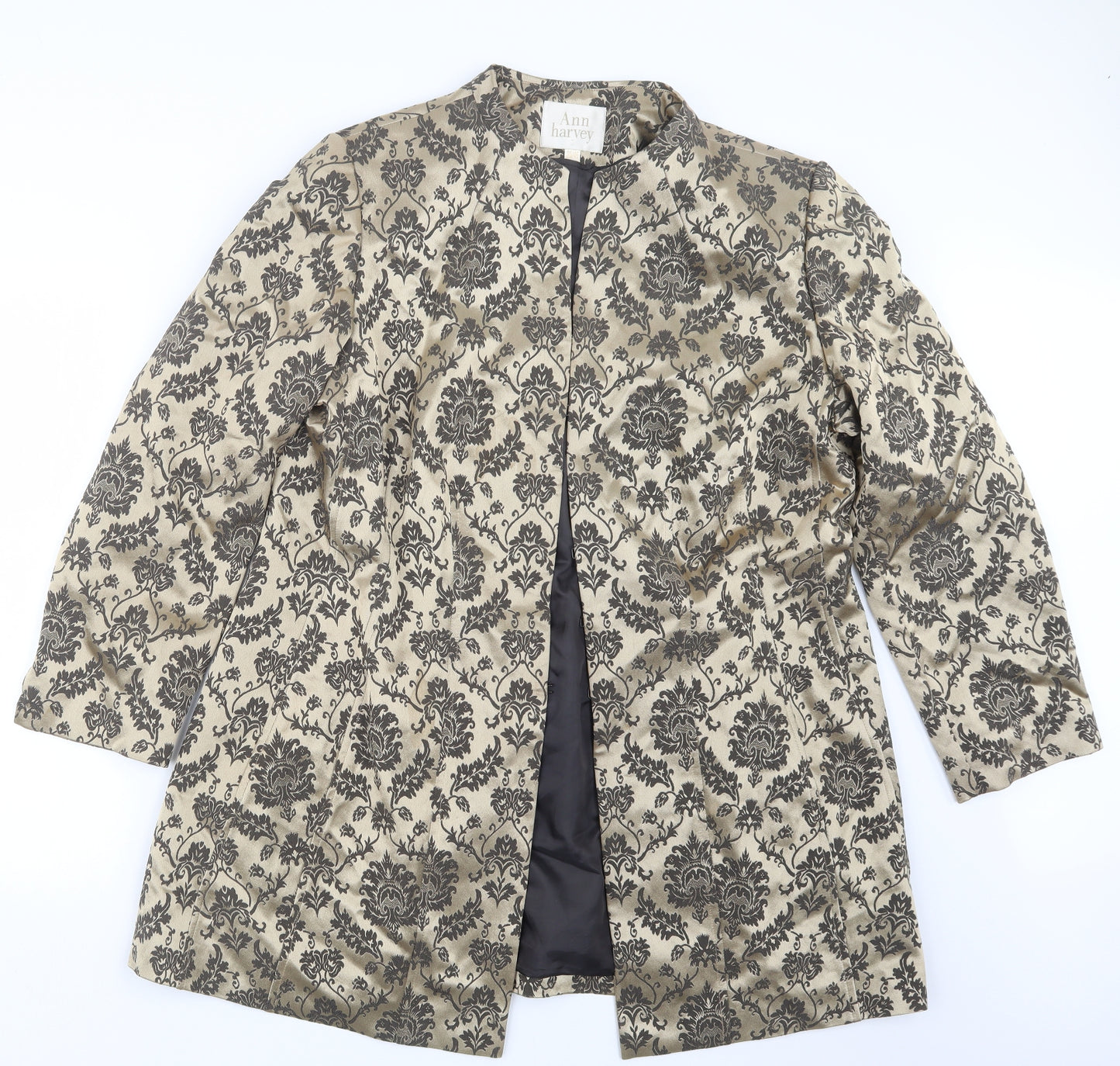 Ann Harvey Womens Black Geometric  Jacket  Size 20