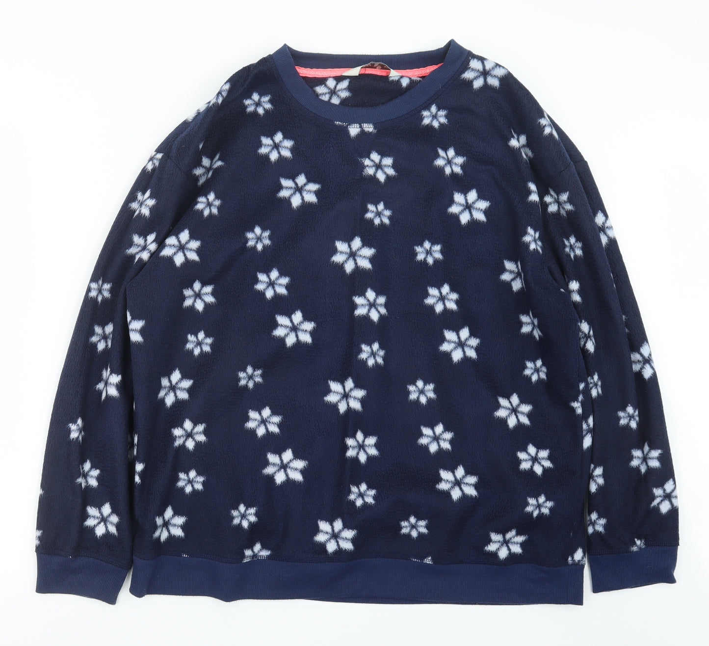 Love to Lounge Womens Blue Geometric  Top Pyjama Top Size 18  - Christmas
