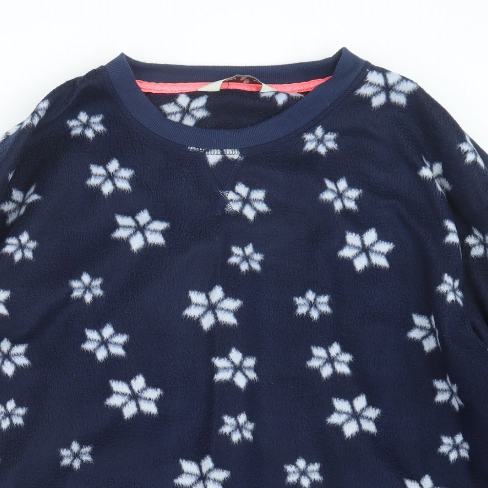 Love to Lounge Womens Blue Geometric  Top Pyjama Top Size 18  - Christmas