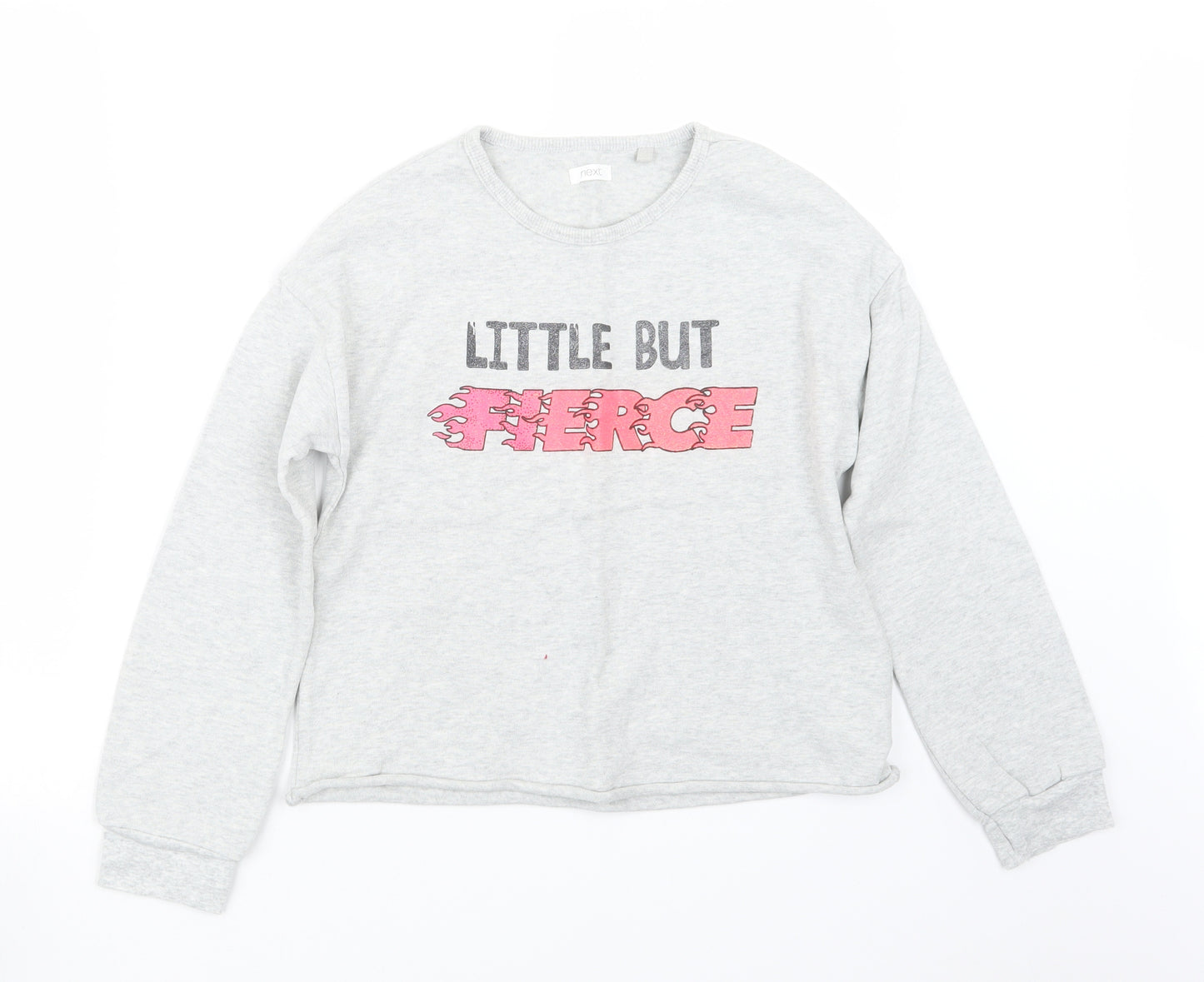 NEXT Girls Grey   Pullover Jumper Size 12 Years