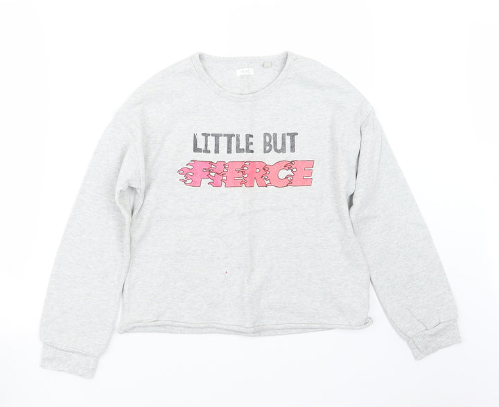 NEXT Girls Grey   Pullover Jumper Size 12 Years