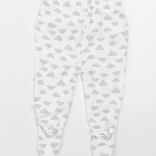 Primark Baby White Geometric  Capri Trousers Size 0-3 Months