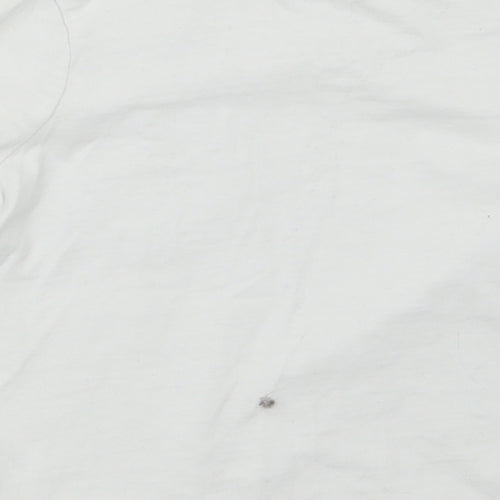 George Girls White   Basic T-Shirt Size 3-4 Years