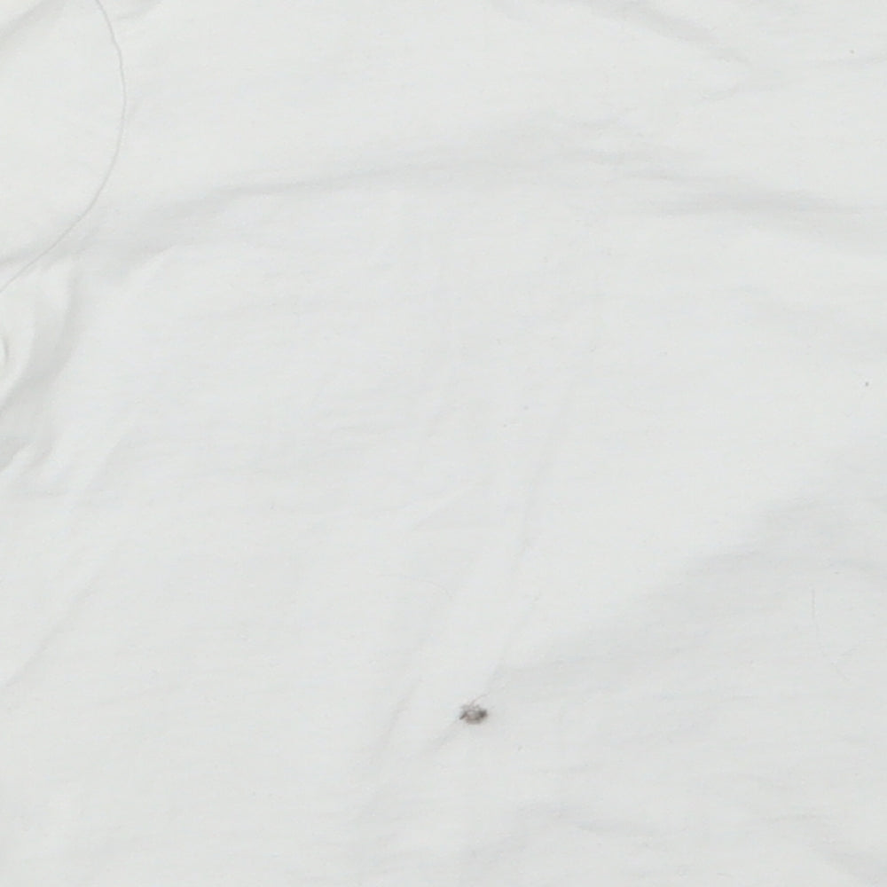 George Girls White   Basic T-Shirt Size 3-4 Years