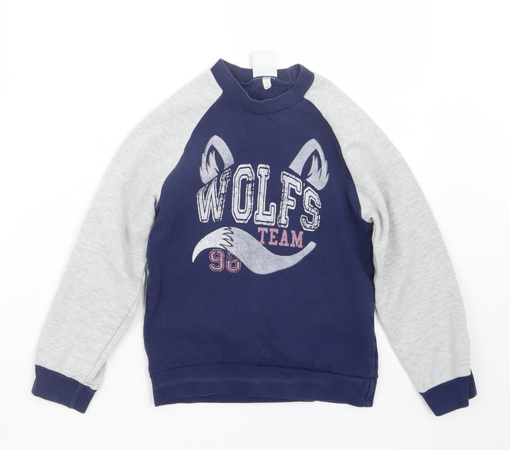 ellepi Boys Grey   Pullover Jumper Size 6 Years