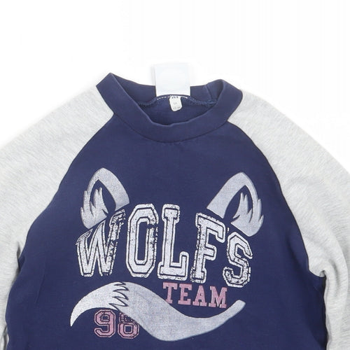 ellepi Boys Grey   Pullover Jumper Size 6 Years
