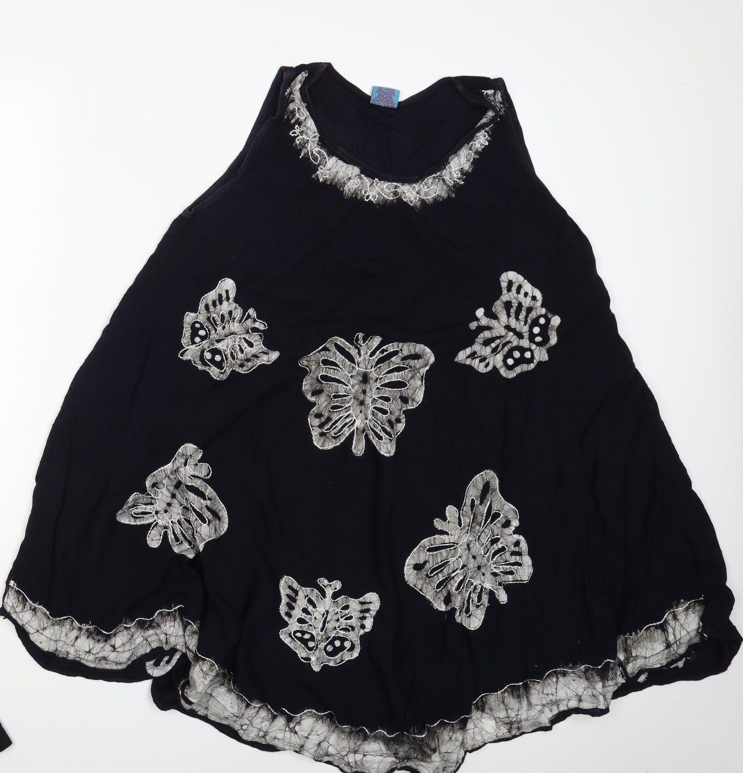 Miss Euro Style Womens Blue Animal Print  A-Line  Size M